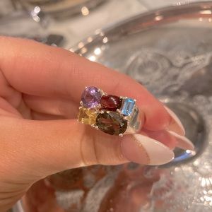 Vintage sterling gemstone ring